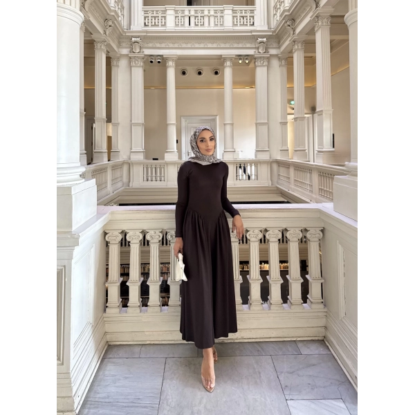 Alien Penye Elbise - Acı Kahve