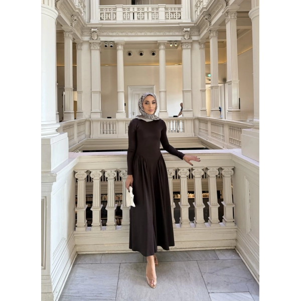 Alien Penye Elbise - Acı Kahve