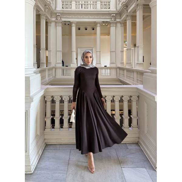 Alien Penye Elbise - Acı Kahve