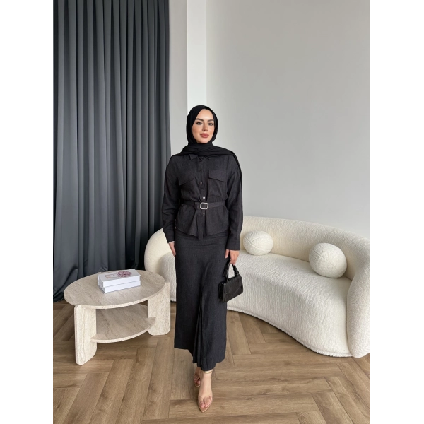 Alvina İndirimli Takım - Siyah