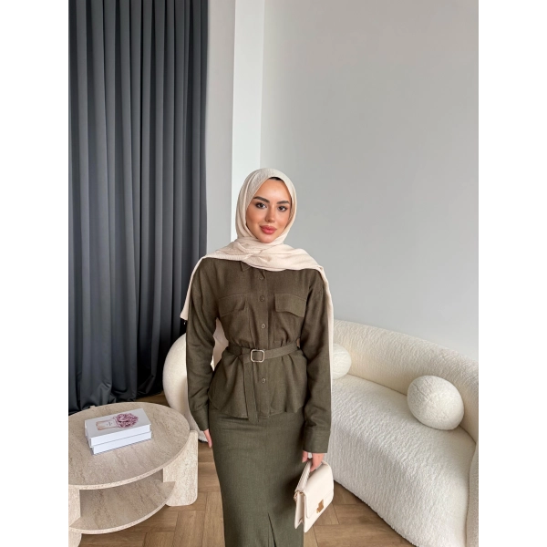 Alvina İndirimli Takım - Yeşil