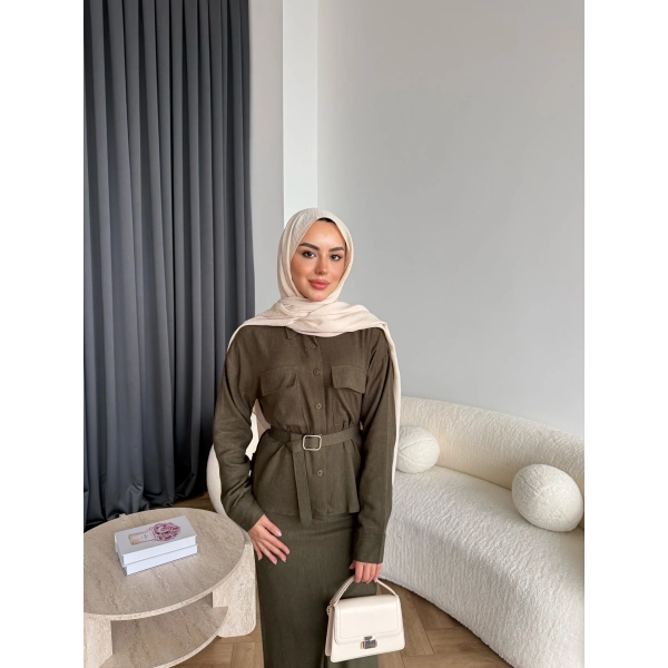 Alvina İndirimli Takım - Yeşil