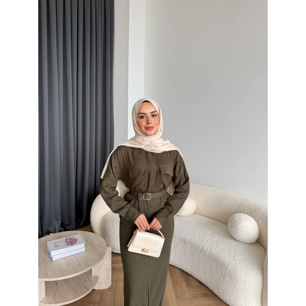 Alvina İndirimli Takım - Yeşil