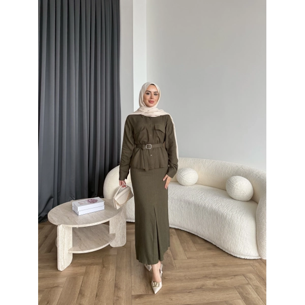 Alvina İndirimli Takım - Yeşil