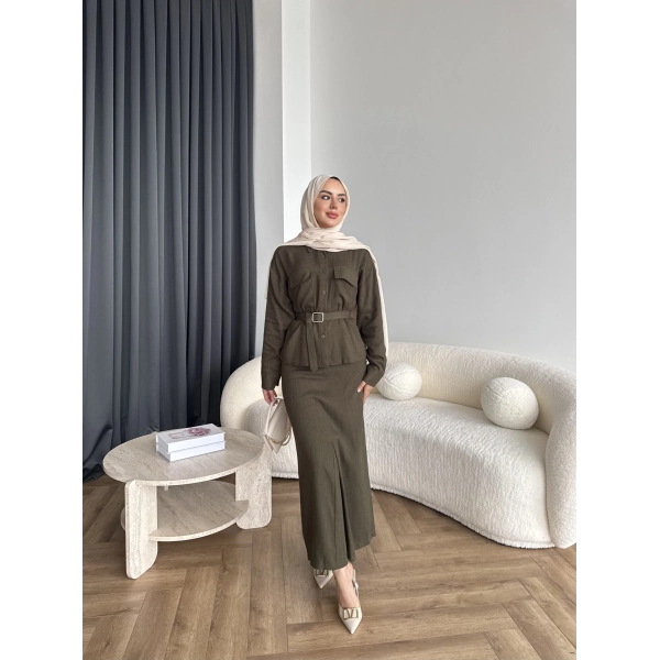 Alvina İndirimli Takım - Yeşil