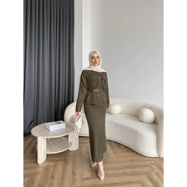 Alvina İndirimli Takım - Yeşil