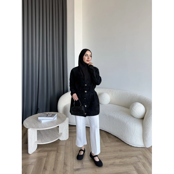 Angora Hırka - Siyah