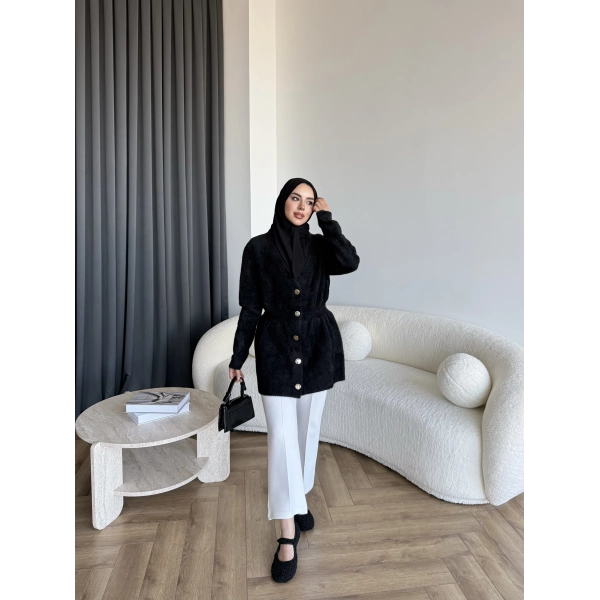 Angora Hırka - Siyah