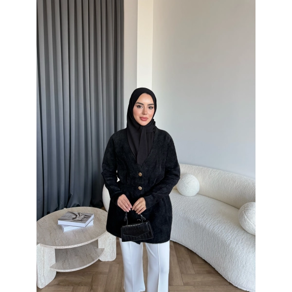 Angora Hırka - Siyah