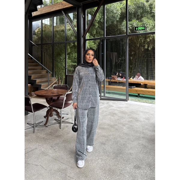 Aura Simli Takım - Gri