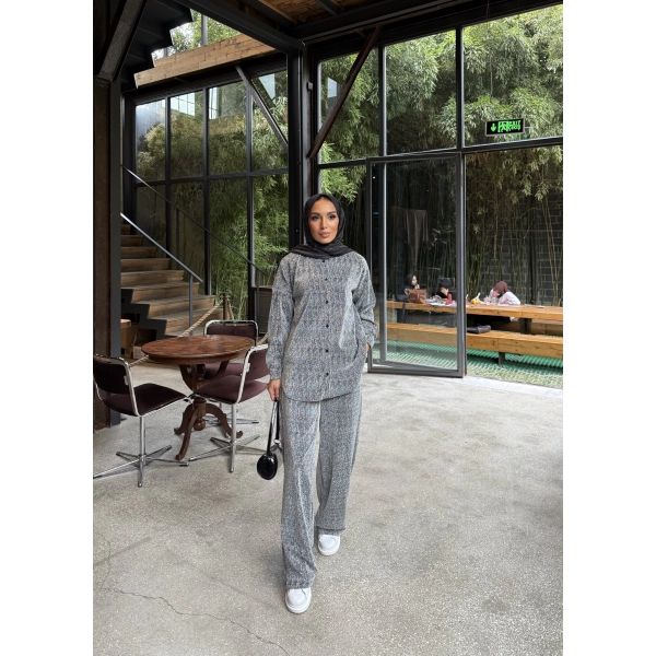 Aura Simli Takım - Gri
