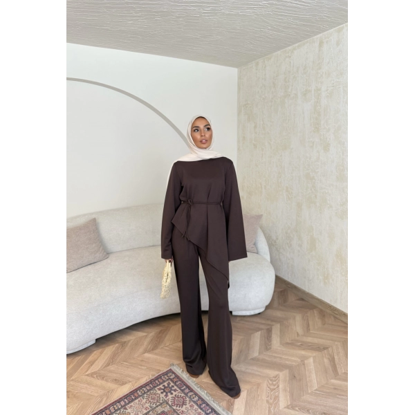 Bedal Asimetrik Modal Takım - Acı Kahve