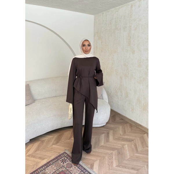 Bedal Asimetrik Modal Takım - Acı Kahve