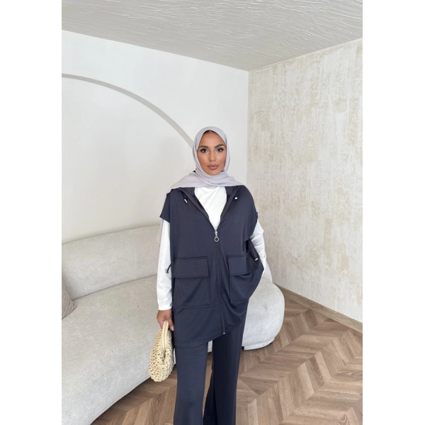 Bluen Yelekli Takım - Antrasit