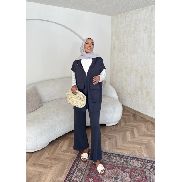 Bluen Yelekli Takım - Antrasit