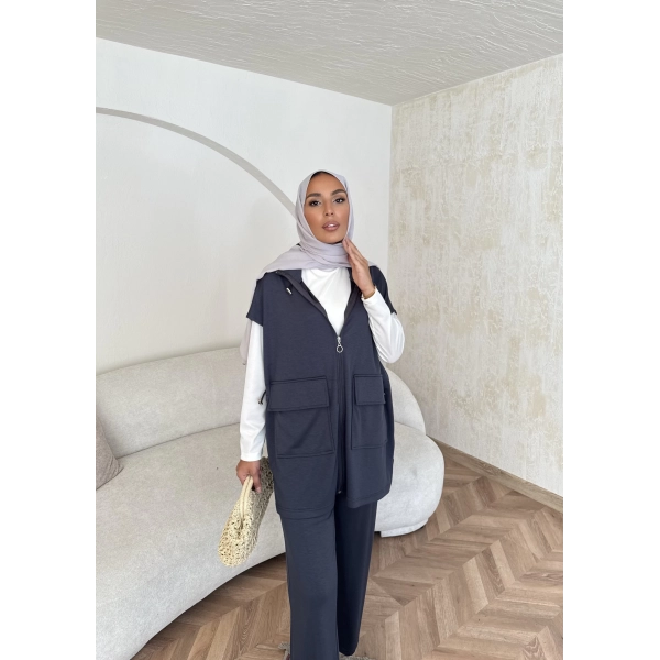 Bluen Yelekli Takım - Antrasit