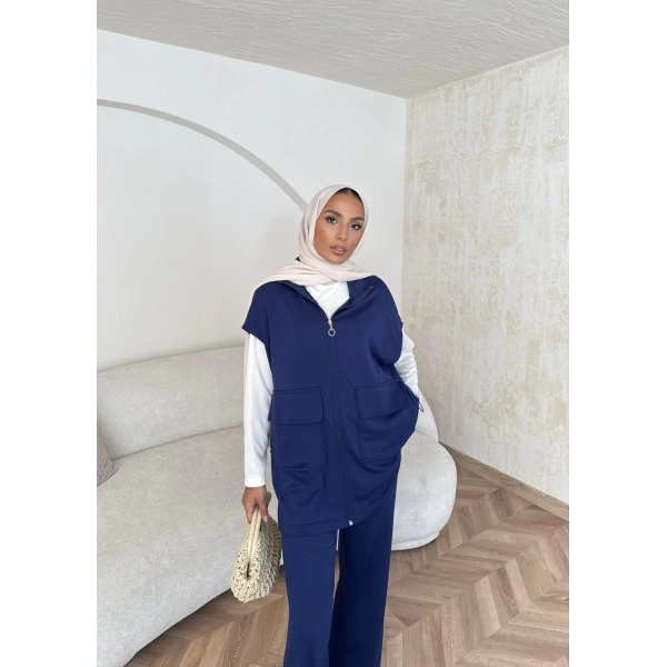 Bluen Yelekli Takım - Lacivert