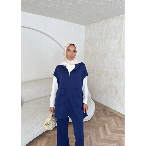 Bluen Yelekli Takım - Lacivert