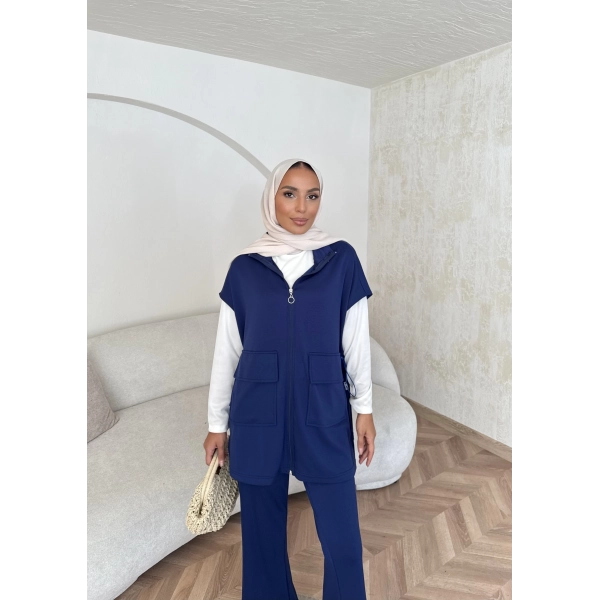 Bluen Yelekli Takım - Lacivert