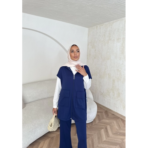 Bluen Yelekli Takım - Lacivert