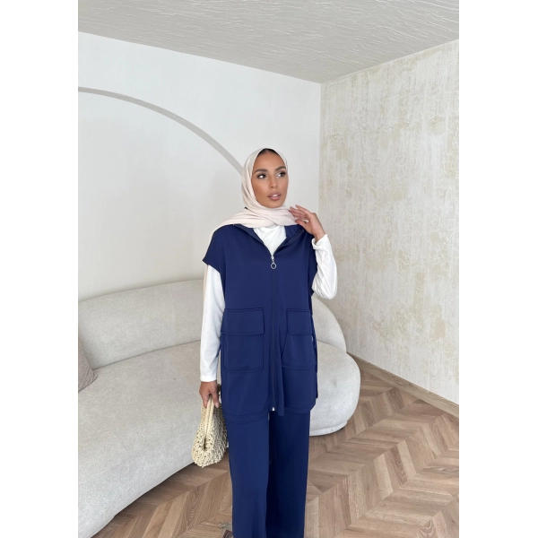 Bluen Yelekli Takım - Lacivert