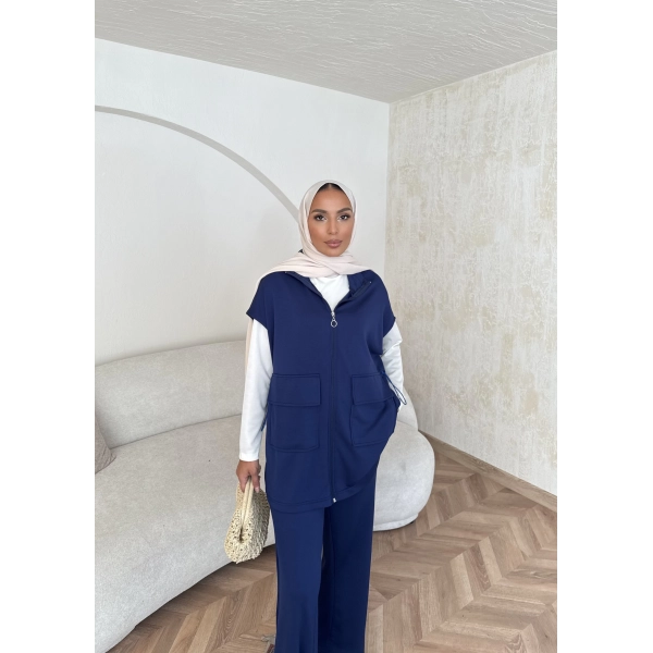 Bluen Yelekli Takım - Lacivert