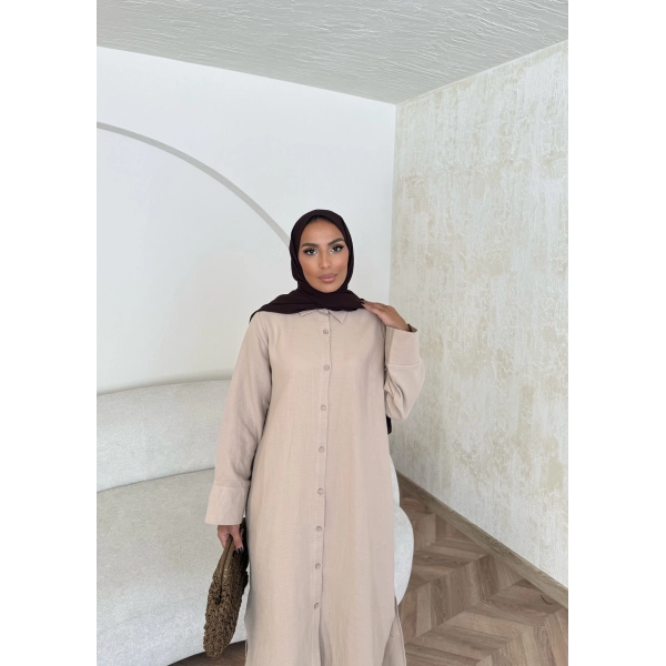 Bulster Müslin Gömlek - Bej