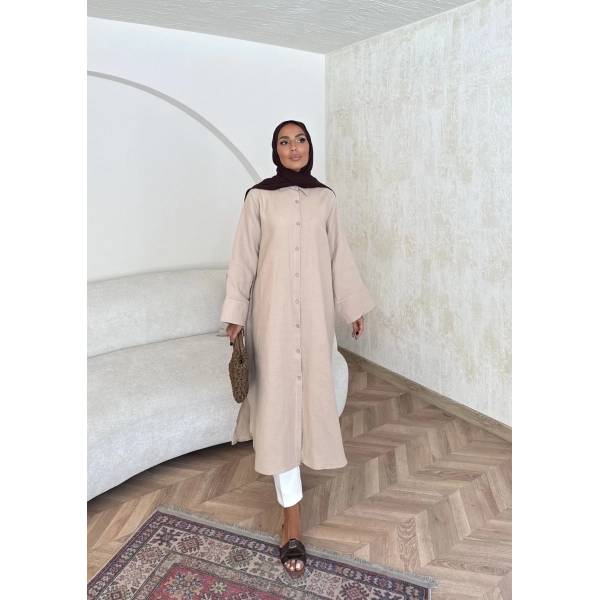 Bulster Müslin Gömlek - Bej