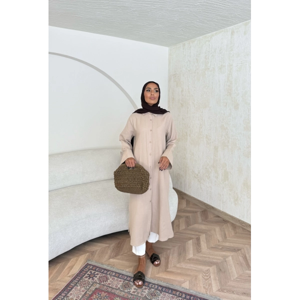 Bulster Müslin Gömlek - Bej