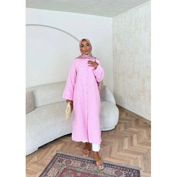 Bulster Müslin Gömlek - Pembe