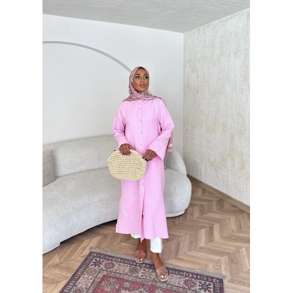 Bulster Müslin Gömlek - Pembe