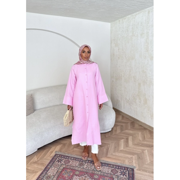 Bulster Müslin Gömlek - Pembe