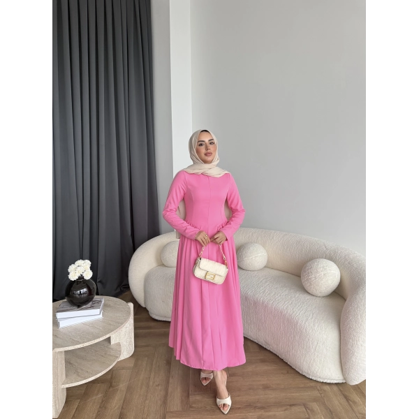 Crash Elbise - Pembe