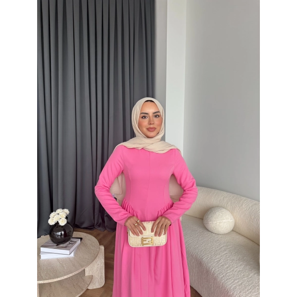 Crash Elbise - Pembe
