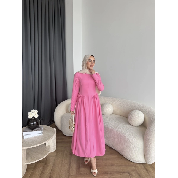 Crash Elbise - Pembe