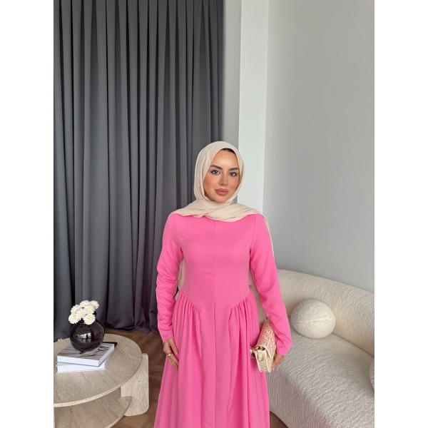 Crash Elbise - Pembe