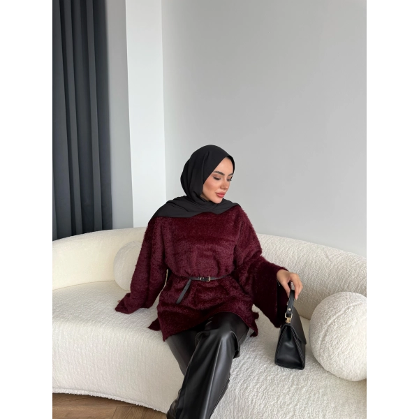 Darlan Tüylü Kazak - Bordo