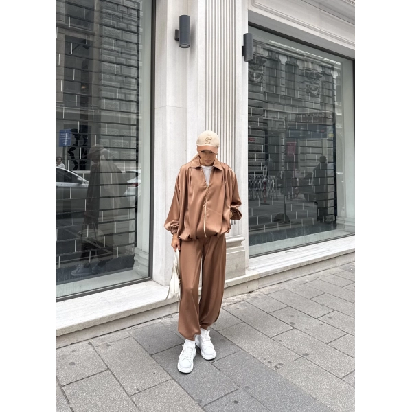 Devil Saten Takım - Camel