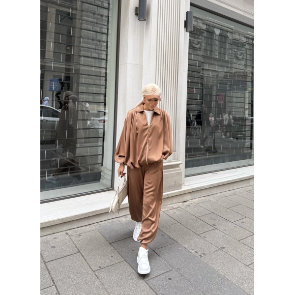 Devil Saten Takım - Camel