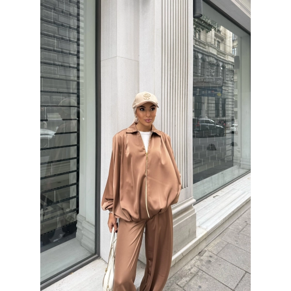 Devil Saten Takım - Camel