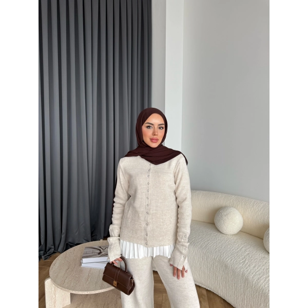 Diana Triko Takım - Bej