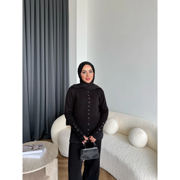 Diana Triko Takım - Siyah