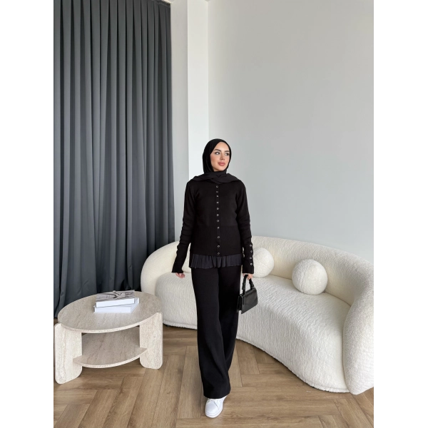 Diana Triko Takım - Siyah