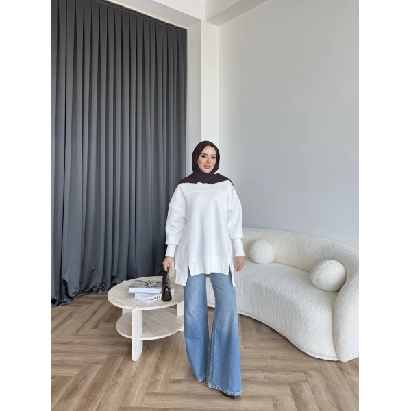 Dilvi Model Sweat - Beyaz