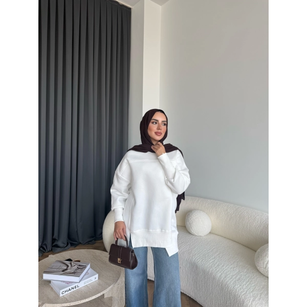 Dilvi Model Sweat - Beyaz