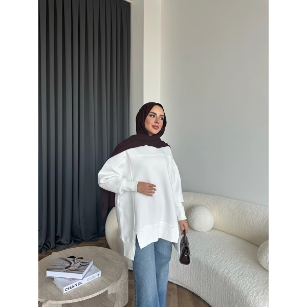 Dilvi Model Sweat - Beyaz