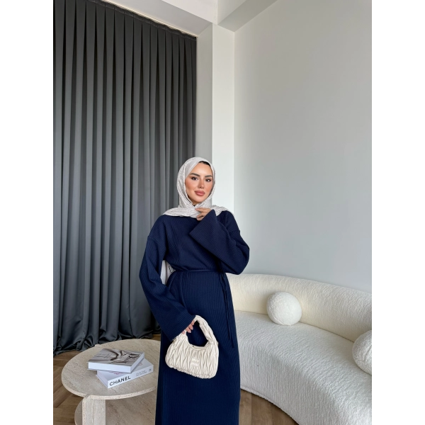 Dora Triko Elbise - Lacivert