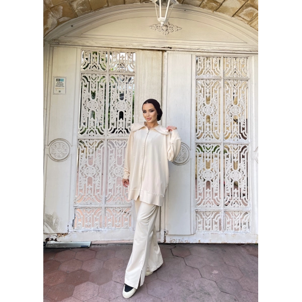 Duhan İkili Takım - Krem