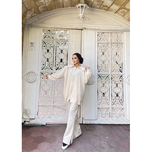 Duhan İkili Takım - Krem