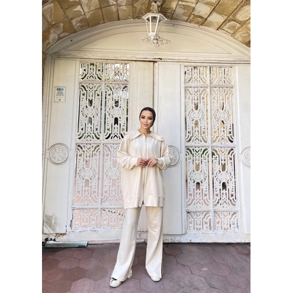 Duhan İkili Takım - Krem